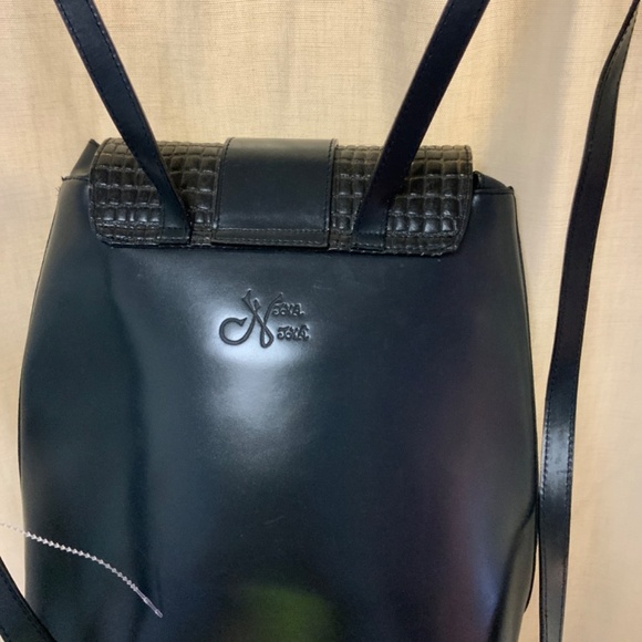 NWOT Italian signed backpack leather bag main image 9